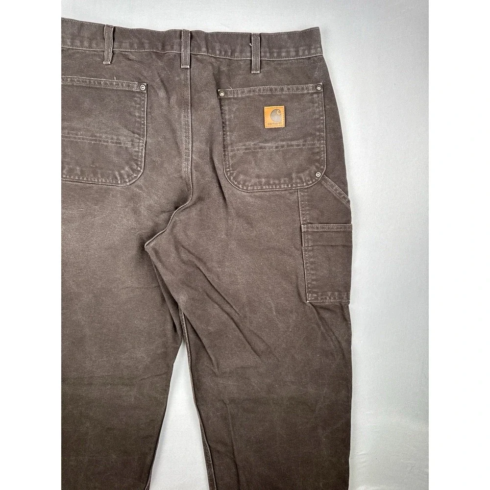 Carhartt B136 DKB Double Knee Carpenter Work Pants Chocolate Brown 36x36